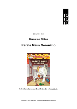 Karate Maus Geronimo
