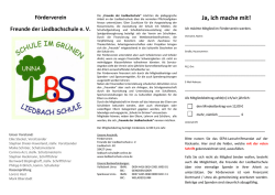Ja, ich mache mit! - Liedbachschule Unna
