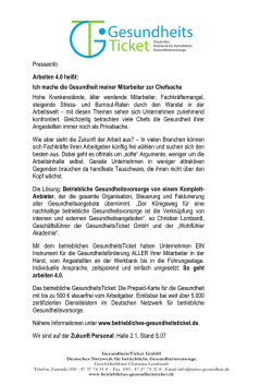 Ich mache die Gesundheit meiner Mitarbeiter zur