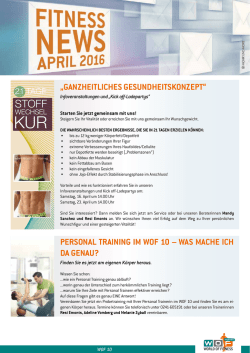 Fitness-News als PDF