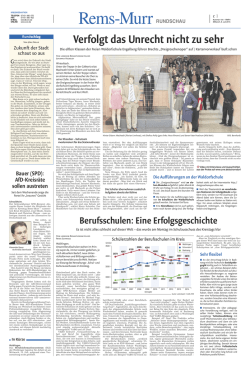 Verfolgt das Unrecht nicht zu sehr