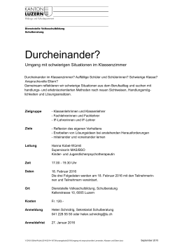 Durcheinander? Umgang mit schwierigen Situationen im