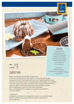 Schokoladen-Kuchen mit Schoko-Glasur