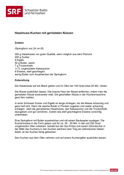 Haselnuss-Kuchen mit ger&ouml;steten N&uuml;ssen
