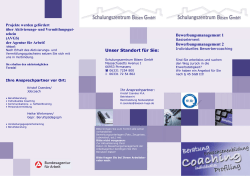 Flyer - Schulungszentrum Bösen GmbH