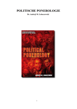 Politische Ponerologie (2006, 234 S.)