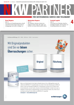 Mit Originalprodukten sind Sie vor bösen Überraschungen sicher.