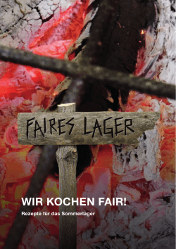Kochbuch_Faires Lager_Wir kochen fair