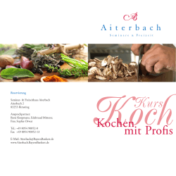 Kochen mit Profis - Aiterbach