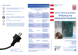 IP-Schutz f&uuml;r elektrische Produkte