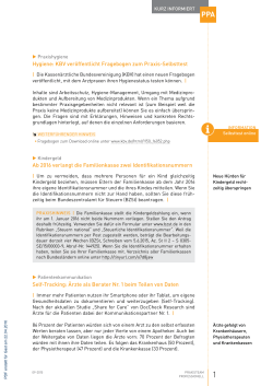 Hygiene: KBV ver&ouml;ffentlicht fragebogen zum Praxis-Selbsttest
