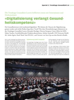 Digitalisierung verlangt Gesundheitskompetenz