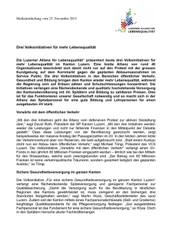 Informationen zu den Initiativen