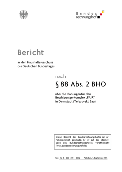 Planungen für den Beschleunigerkomplex FAIR in Darmstadt