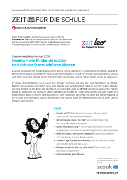 Handys &ndash; wie Kinder sie nutzen und sich vor Stress sch&uuml;tzen