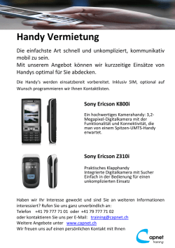 Handy Vermietung