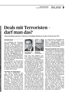 Deals mit Terroristen — darf man das?