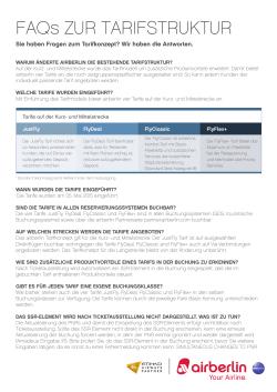 FAQs - Air Berlin