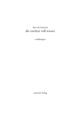 die taschen voll wasser