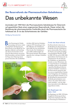 Das unbekannte Wesen - Pharmazeutische Gehaltskasse