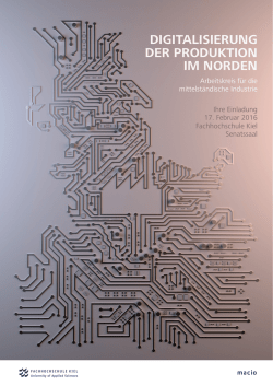DIGITALISIERUNG DER PRODUKTION IM NORDEN