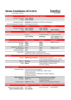 Nörder Schöfelbahn 2015/2016