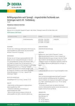 PDF-Infoblatt - DEKRA Akademie