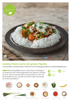 Leichtes Puten-Curry mit grüner Paprika