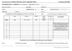 Ausstellungsmarkt: BULLE 2015 (26. und 27. September 2015