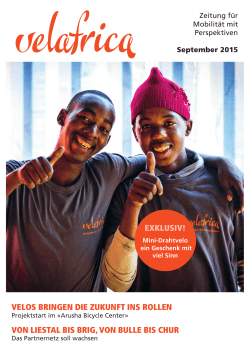 2015/02 Velafrica, Zeitung für Mobilität mit Perspektiven