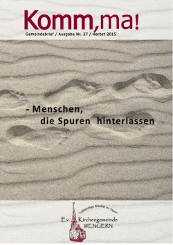 Komm,ma! - Evangelische Kirchengemeinde Wengern