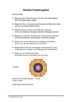 Globale Friedensgebet