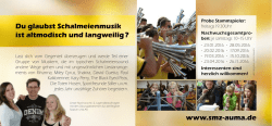 Du glaubst Schalmeienmusik ist altmodisch und langweilig