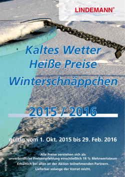 Download: Kaltes Wetter Hei&szlig;e Preise
