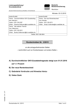 Rundschreiben 2/2015 - Deutsche Rentenversicherung