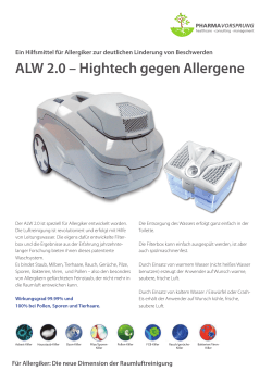 ALW 2.0 – Hightech gegen Allergene