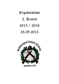 2.Kranzl - Schützengesellschaft Föching