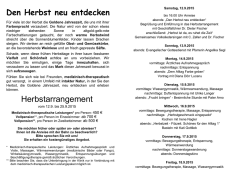 Herbstarrangement - Kliniken Dr. V&ouml;tisch