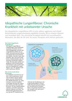 Idiopathische Lungenfibrose: Chronische Krankheit mit unbekannter