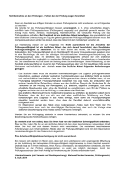 Hinweise auf die inhaltlichen Anforderungen an ein (vertrauens-)