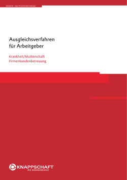 Ausgleichsverfahren für Arbeitgeber