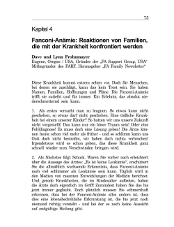 Kapitel 4 Fanconi-Anämie: Reaktionen von Familien, die mit der