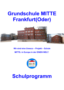 Grundschule MITTE Frankfurt(Oder) Schulprogramm