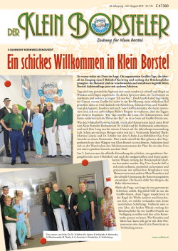 Ein schickes Willkommen in Klein Borstel