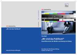 Wir sind das Publikum!