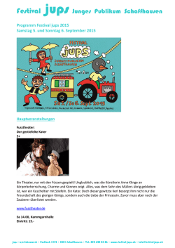 Festival jups Junges Publikum Schaffhausen