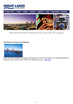 Eine Woche in Chicago und Umgebung Planen