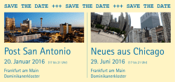 Post San Antonio + Neues aus Chicago