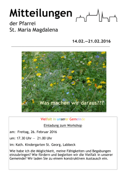 Mitteilungen_06_2016 - St. Maria Magdalena Sonsbeck