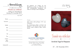 Einander neu entdecken